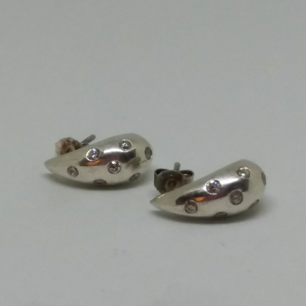 Sterling Silver Teardrop Earrings